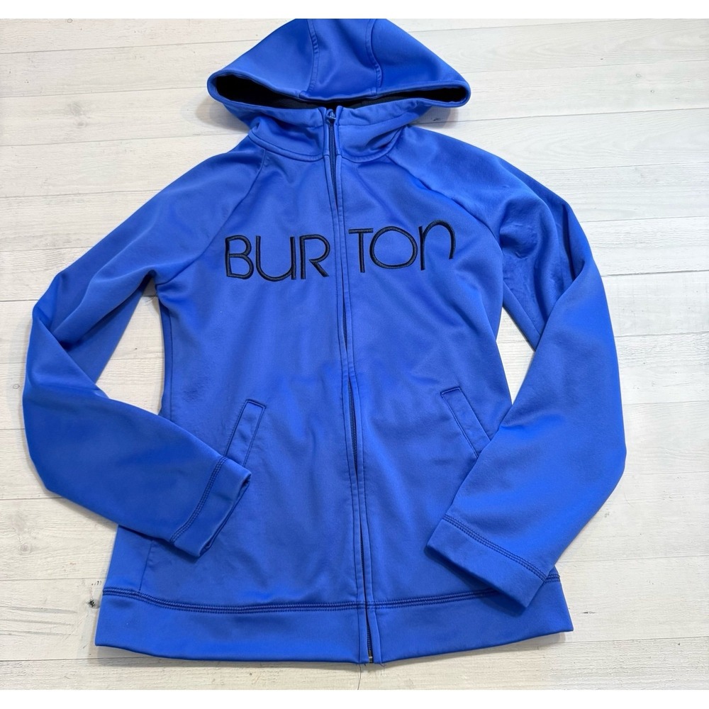 Burton‎ women's blue zip up hooded sweatshirt medium